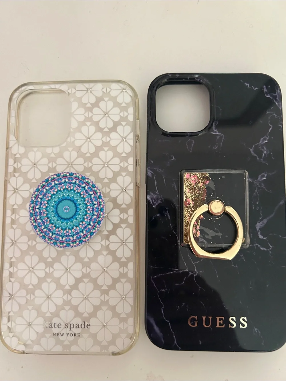 2 iPhone Cell Phone Cases Kate Spade and Guess